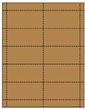 Natural Kraft Place Card 3 1/2 x 2 (4 on a sheet - 25 sheets/Pk)