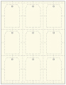 Natural White Soho Imprintable Tag Style A1 2 x 3 (9 per sheet - 5 sheets per pack)