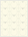 Natural White Soho Imprintable Tag Style A4 2 x 2 (15 per sheet - 5 sheets per pack)
