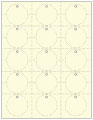 Baronial Ivory Soho Imprintable Tag Style A4 2 x 2 (15 per sheet - 5 sheets per pack)